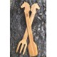 Olive wood cutlery