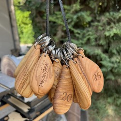 Porte-clés bois d'olivier