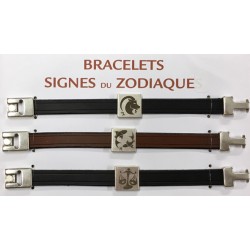 Bracelet cuir Zodiaque 
